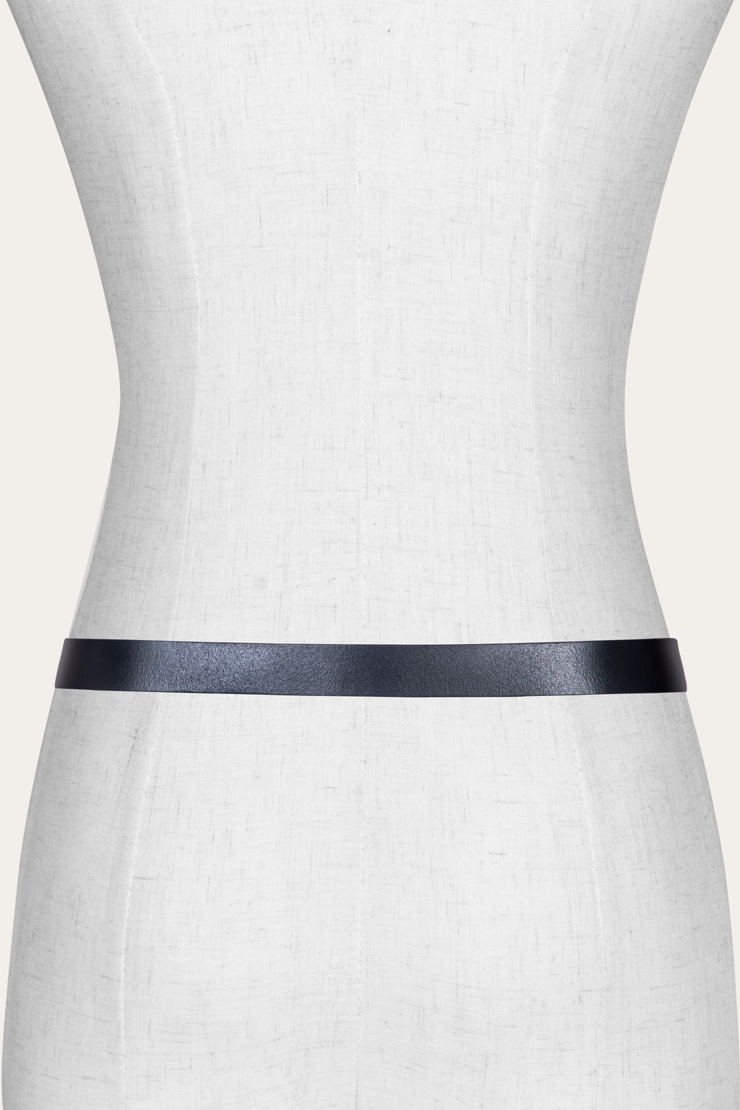 Women’s Black 25mm Belt With Metal Loop - Black