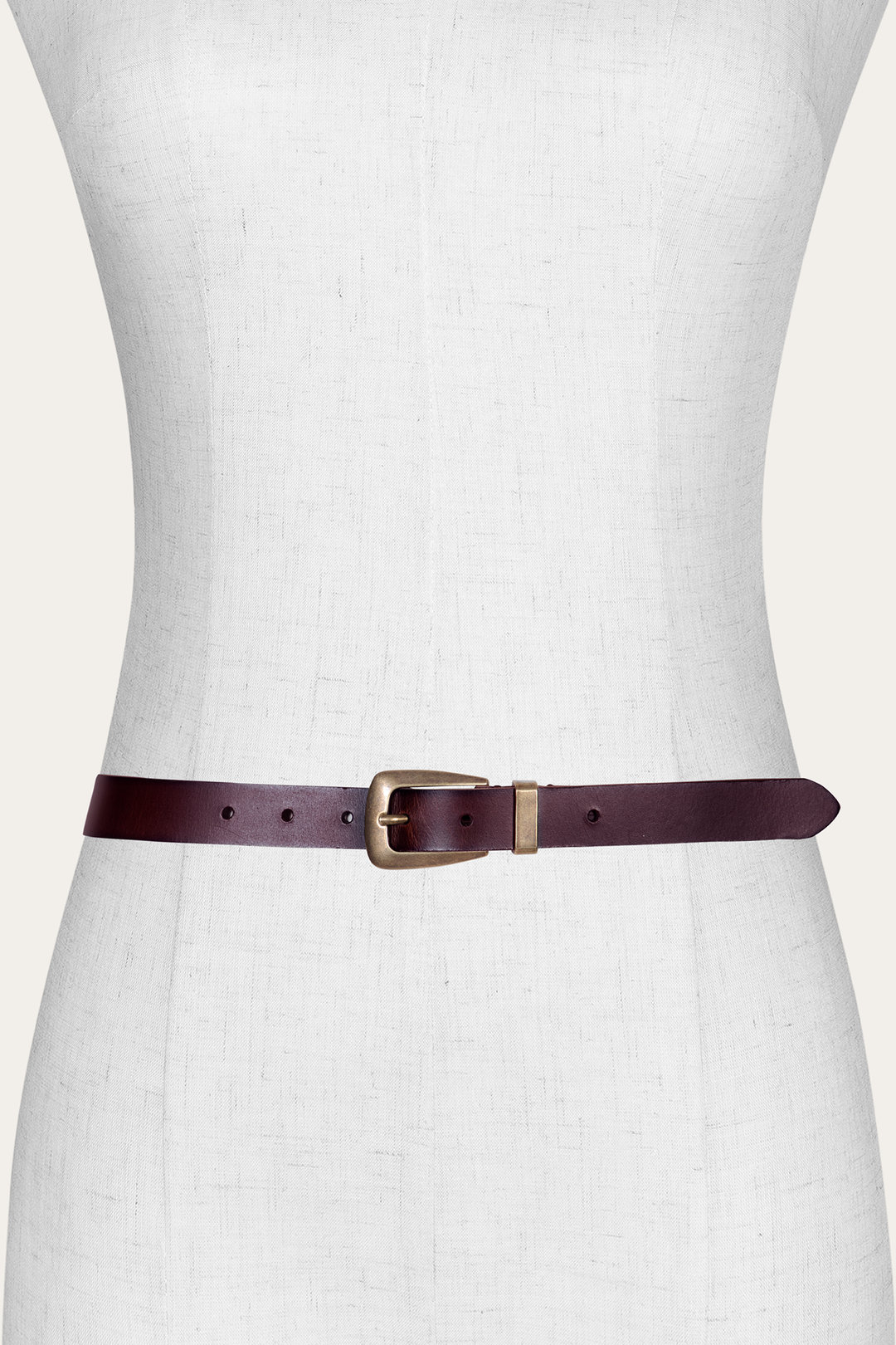 Women’s Tan 25mm Belt With Metal Loop - Tan