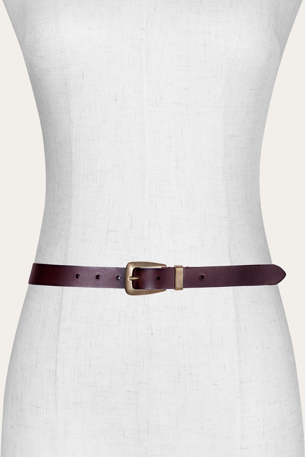 Women’s Tan 25mm Belt With Metal Loop - Tan