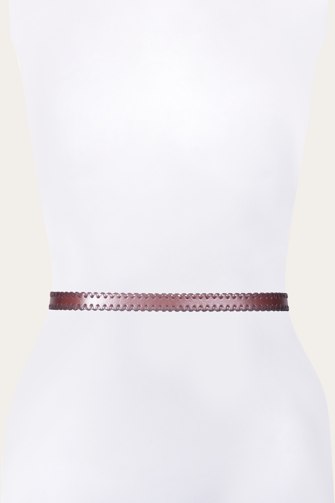 20mm Tan Leather Belt With 3-Piece Buckle Set - Tan