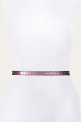 20mm Tan Leather Belt With 3-Piece Buckle Set - Tan