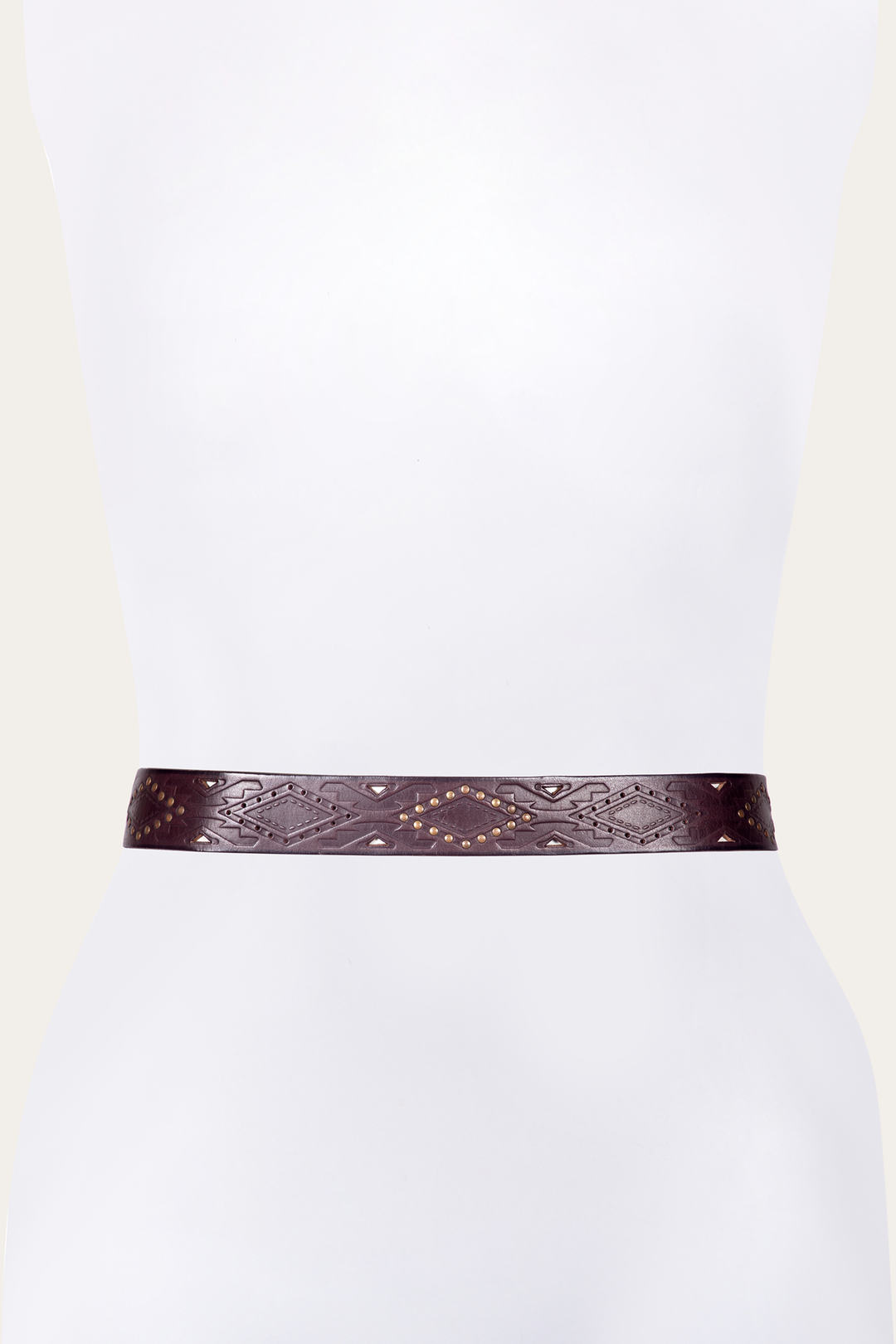 38mm Brown Southwestern Embossed Belt -