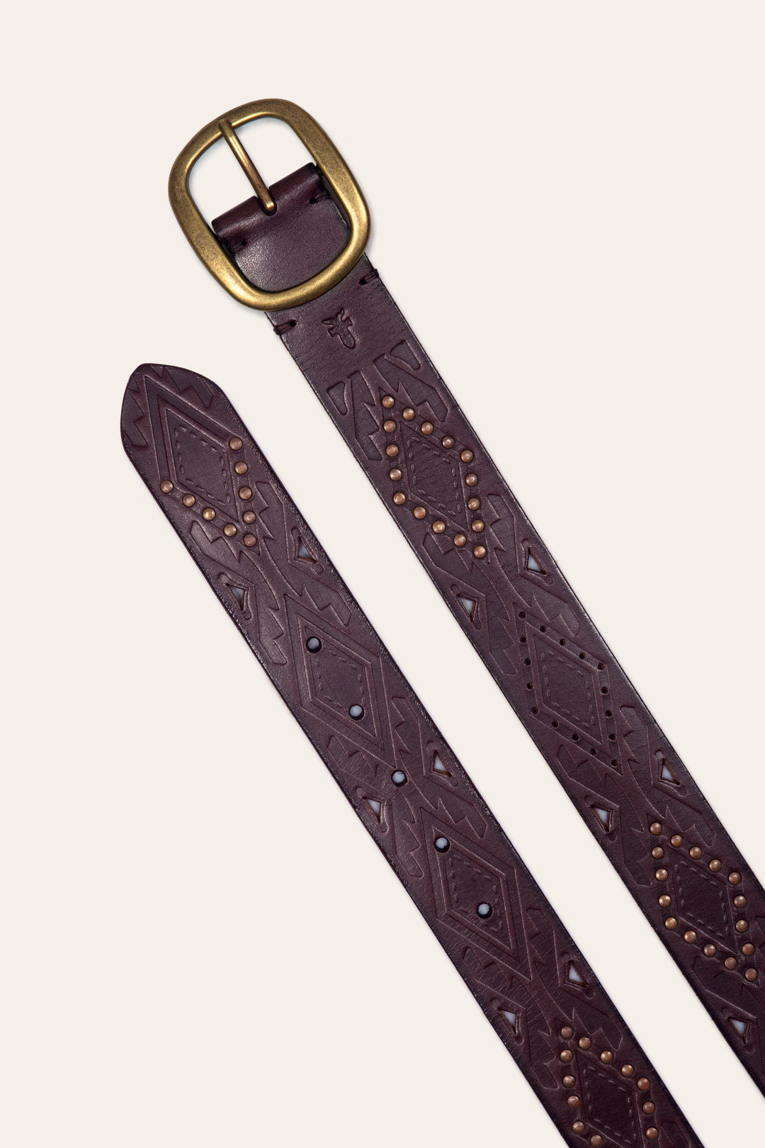 38mm Brown Southwestern Embossed Belt -