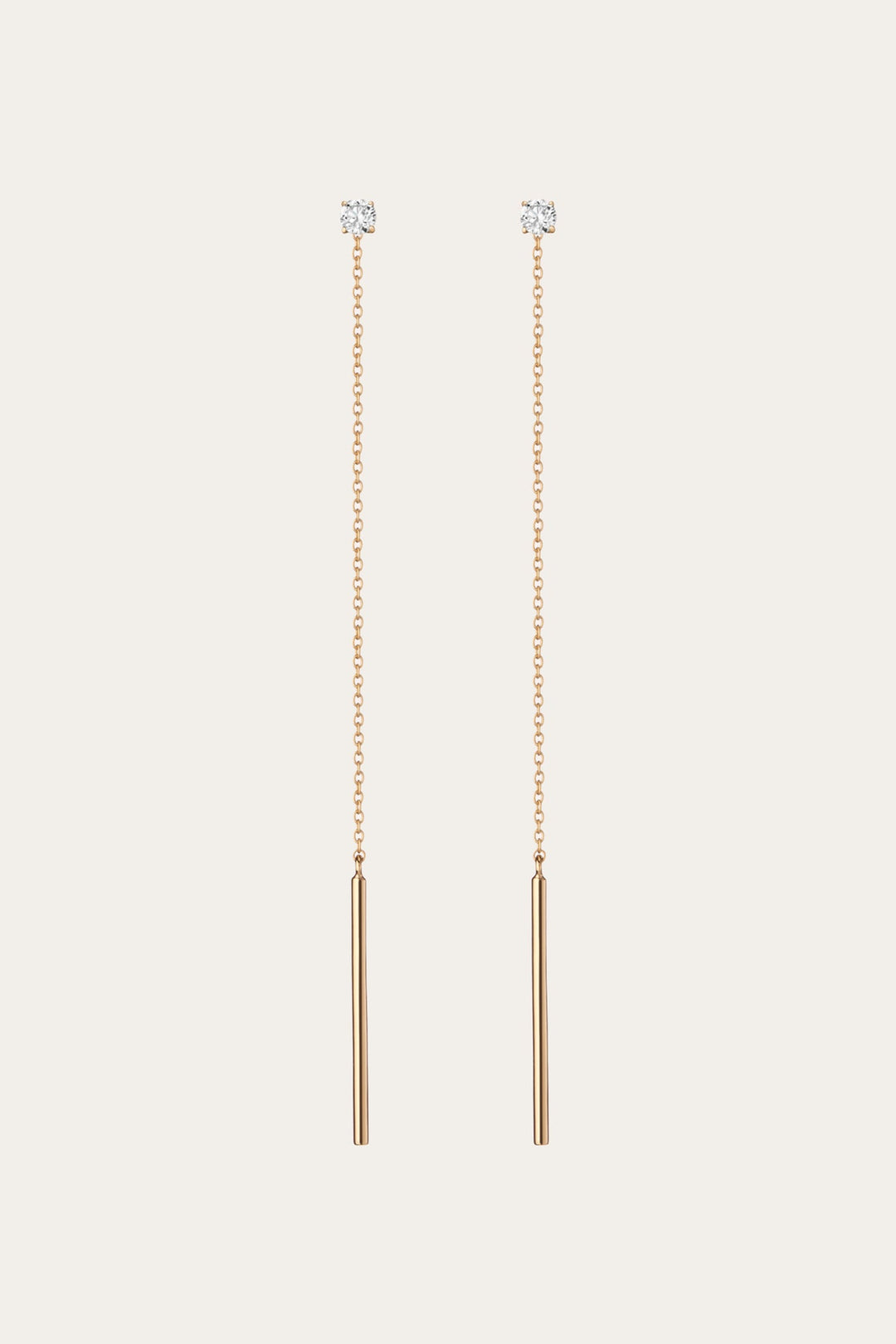 Women’s Lab Grown Diamond Lariat Earrings | Aurate x The Frye Company - 14k Yellow Gold