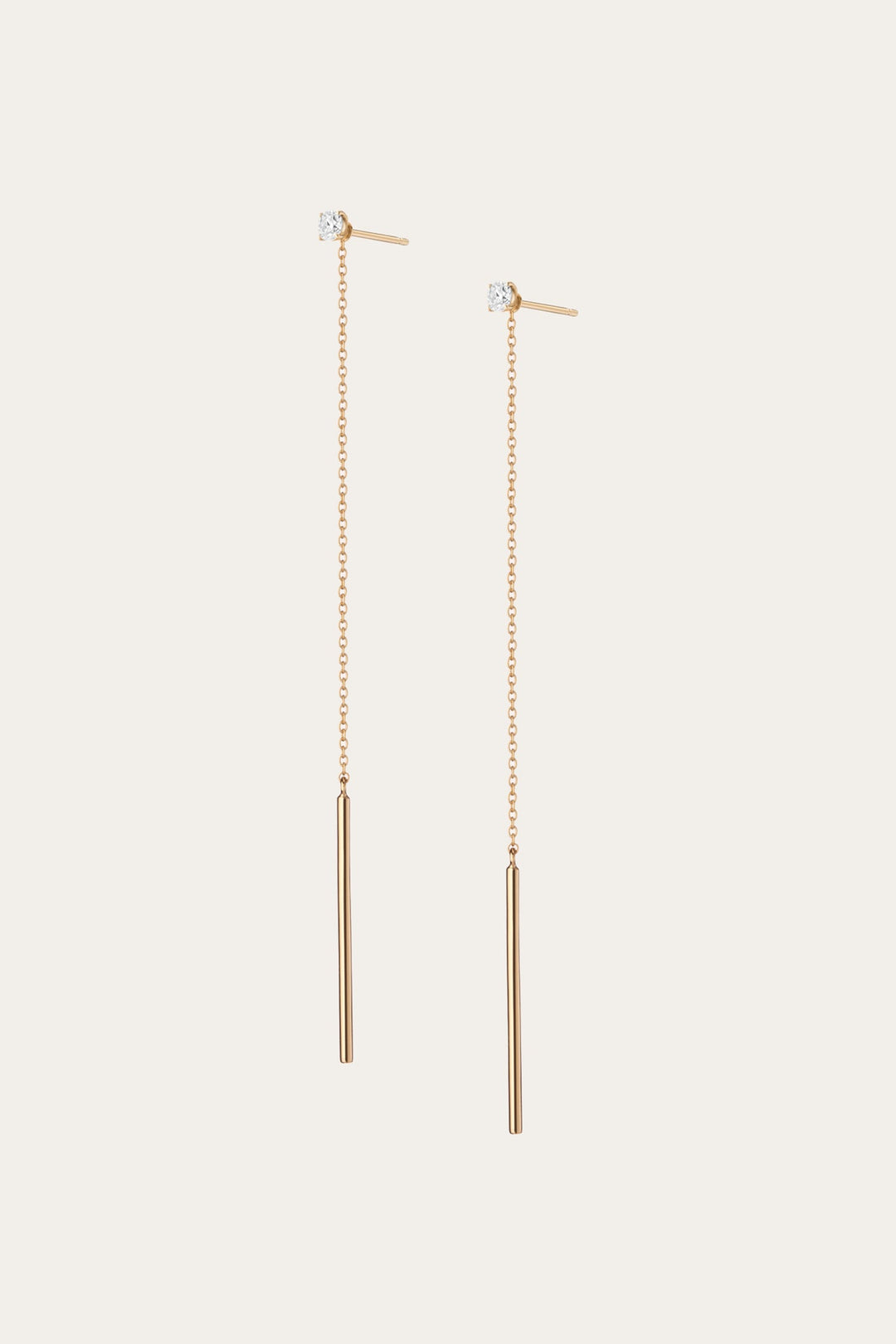 Women’s Lab Grown Diamond Lariat Earrings | Aurate x The Frye Company - 14k Yellow Gold