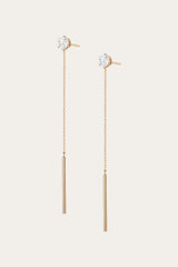 Women’s Spur Lariat Earrings | Aurate x The Frye Company - Yellow Vermeil