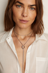 Women’s Lasso Wrap Necklace | Aurate x The Frye Company - Sterling Silver