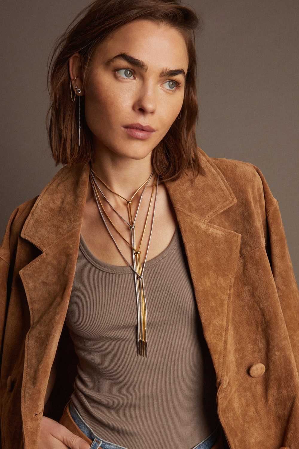 Women’s Lasso Bolo Necklace | Aurate x The Frye Company - Yellow Vermeil