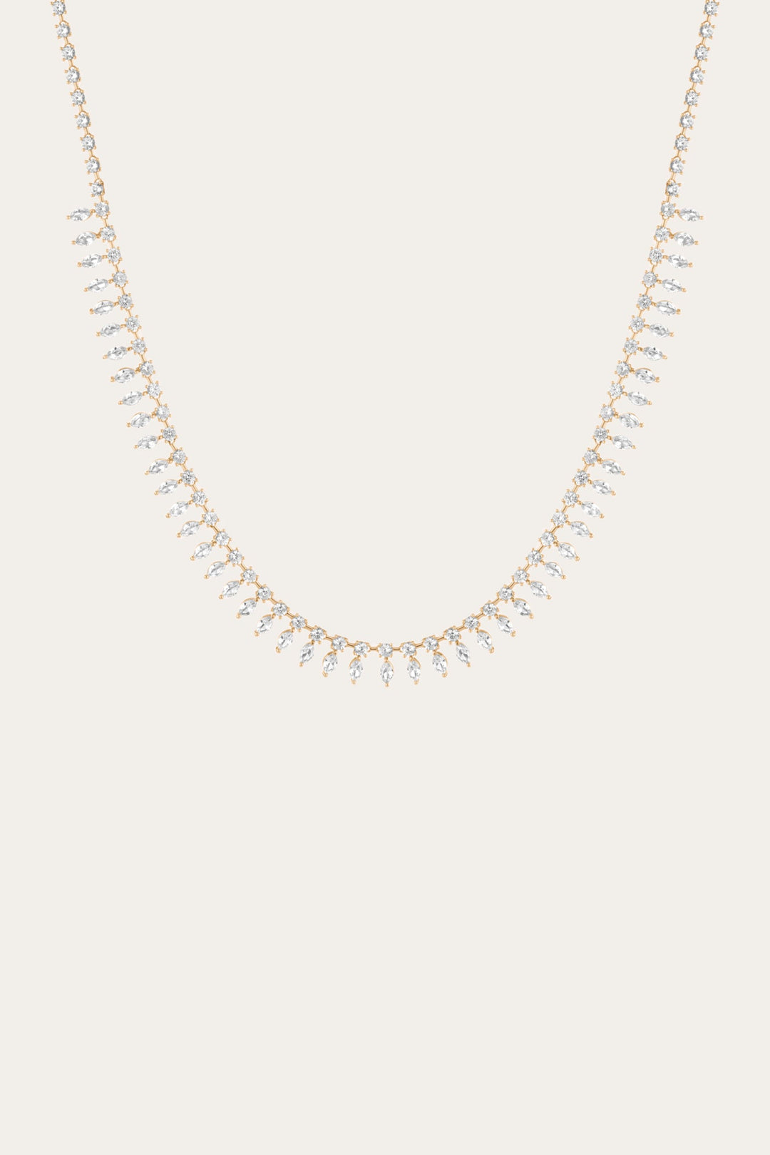 Women’s Marquise Fringe Necklace | Aurate x The Frye Company - Yellow Vermeil