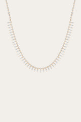 Women’s Marquise Fringe Necklace | Aurate x The Frye Company - Yellow Vermeil