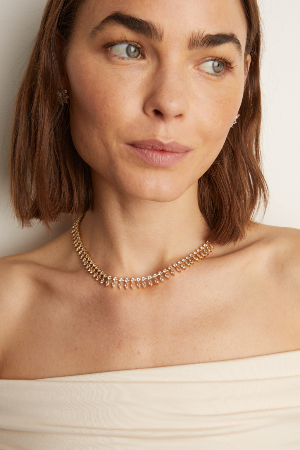 Women’s Marquise Fringe Necklace | Aurate x The Frye Company - Yellow Vermeil