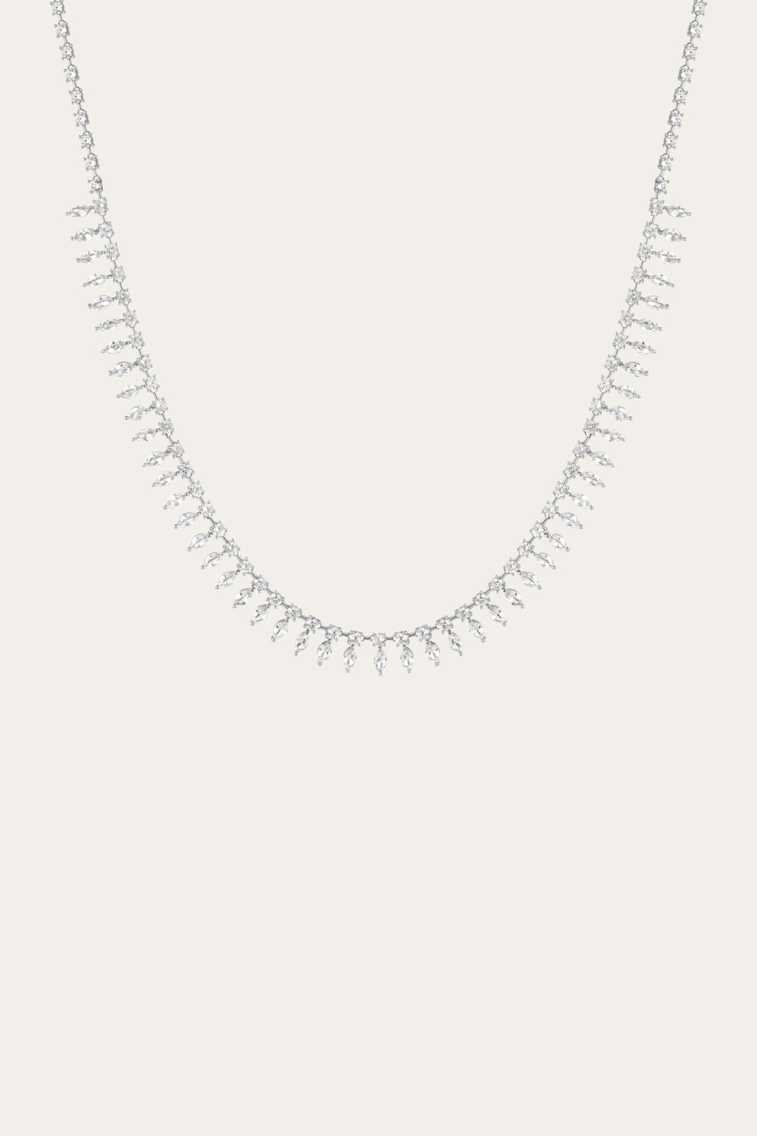 Women’s Marquise Fringe Necklace | Aurate x The Frye Company - Sterling Silver