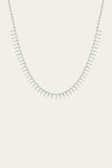 Women’s Marquise Fringe Necklace | Aurate x The Frye Company - Sterling Silver
