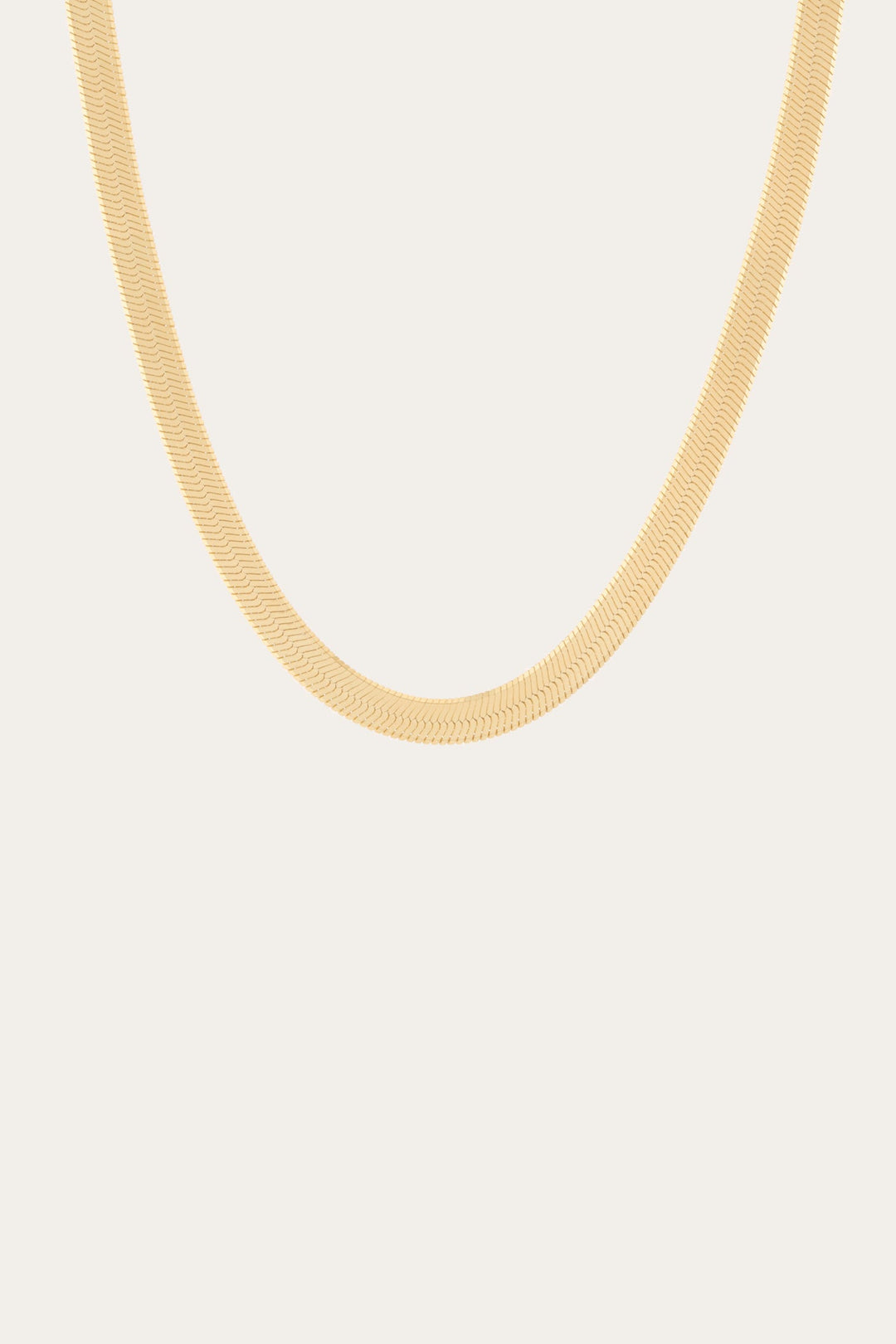 Women’s Extra Bold Herringbone Necklace | Aurate x The Frye Company - Yellow Vermeil