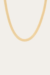 Women’s Extra Bold Herringbone Necklace | Aurate x The Frye Company - Yellow Vermeil