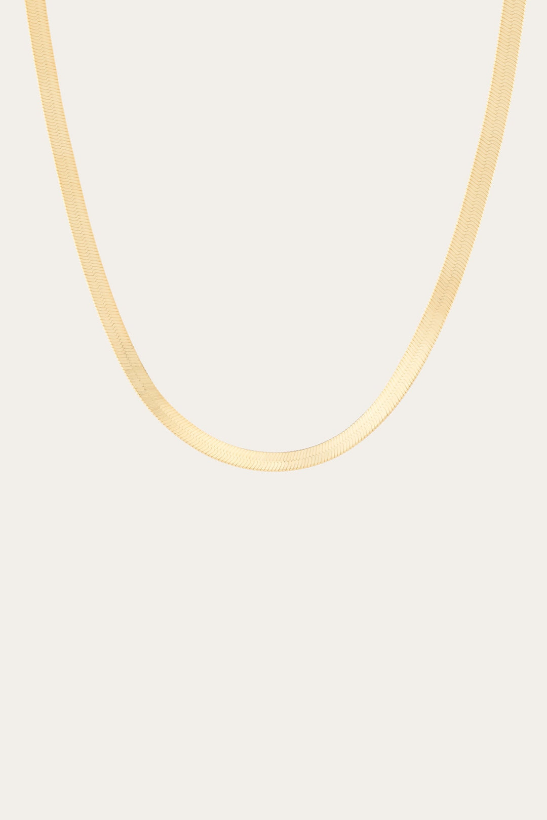Women’s Bold Herringbone Necklace | Aurate x The Frye Company - Yellow Vermeil