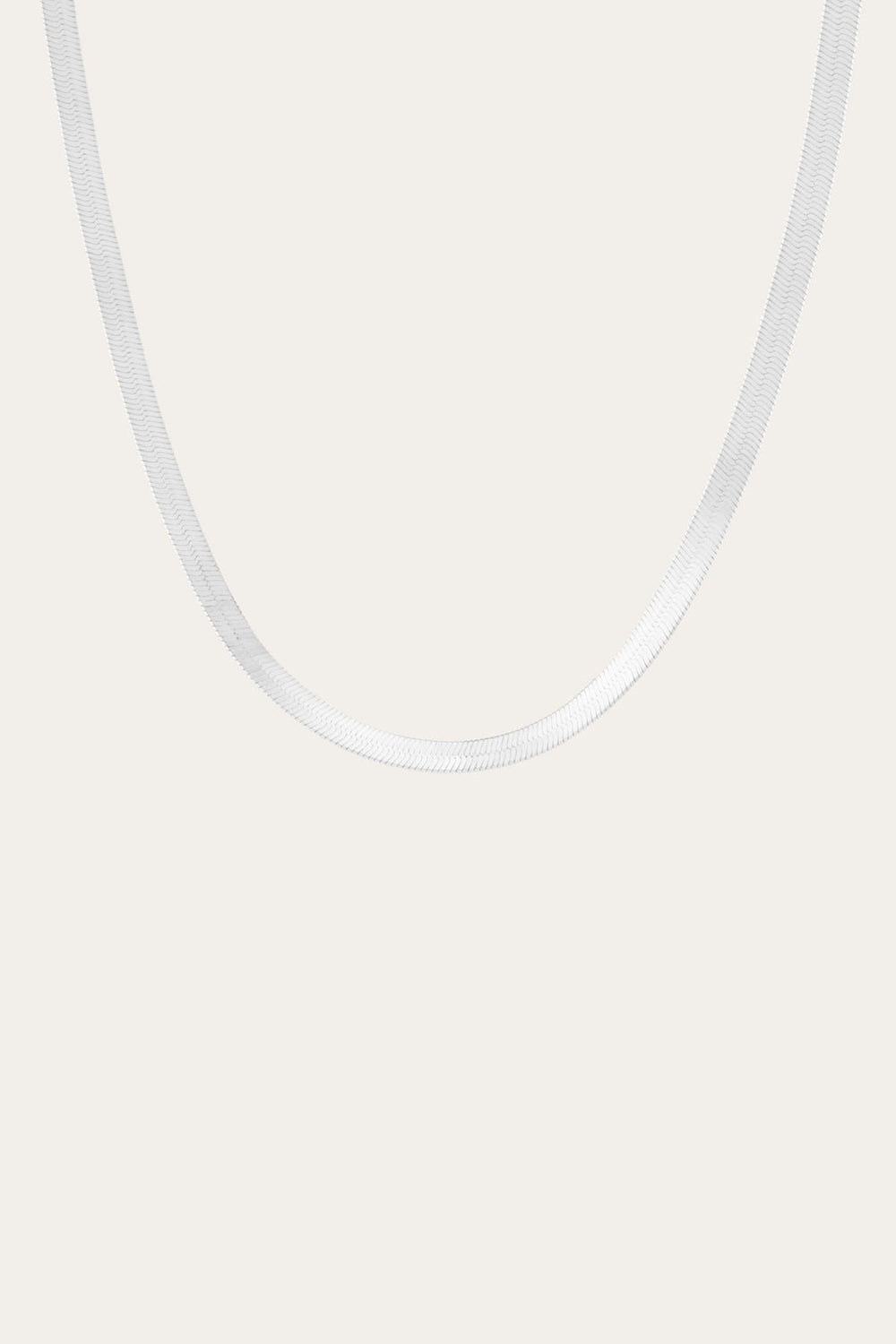 Women’s Bold Herringbone Necklace | Aurate x The Frye Company - Sterling Silver