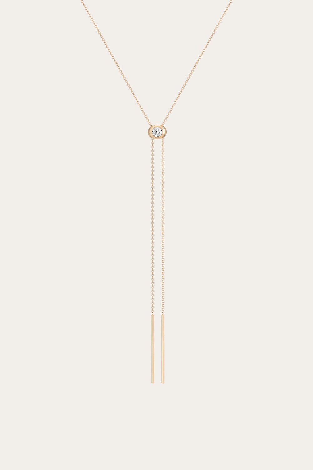 Women’s Lab Grown Diamond Bolo Necklace | Aurate x The Frye Company - 14k Yellow Gold