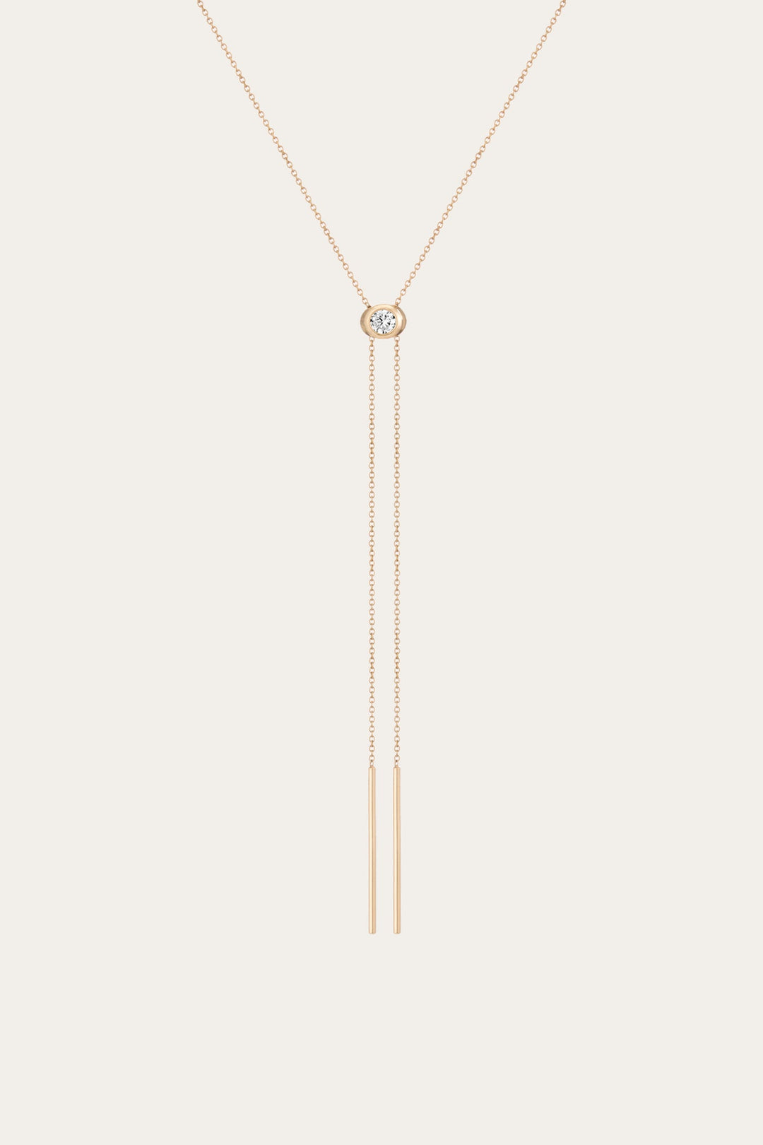 Women’s Lab Grown Diamond Bolo Necklace | Aurate x The Frye Company - 14k Yellow Gold