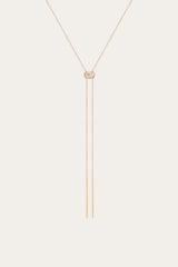 Women’s Lab Grown Diamond Bolo Necklace | Aurate x The Frye Company - 14k Yellow Gold