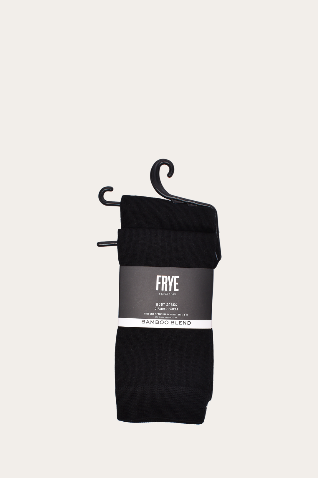 Women’s Black Bamboo Boot Socks 2 Pack - Black