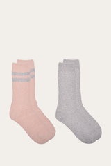 Women’s Blush Super Soft Boot Socks 2 Pack - Blush