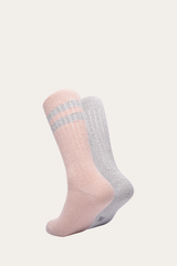 Women’s Blush Super Soft Boot Socks 2 Pack - Blush