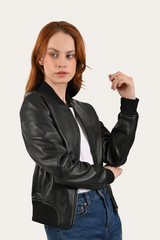 Black Bolton Bomber Jacket - Black