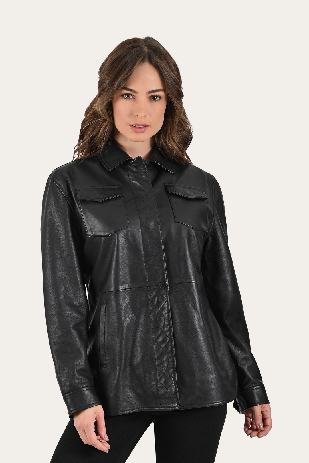 Black Bailor Shirt Jacket - Black