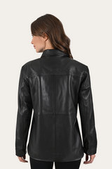 Black Bailor Shirt Jacket - Black