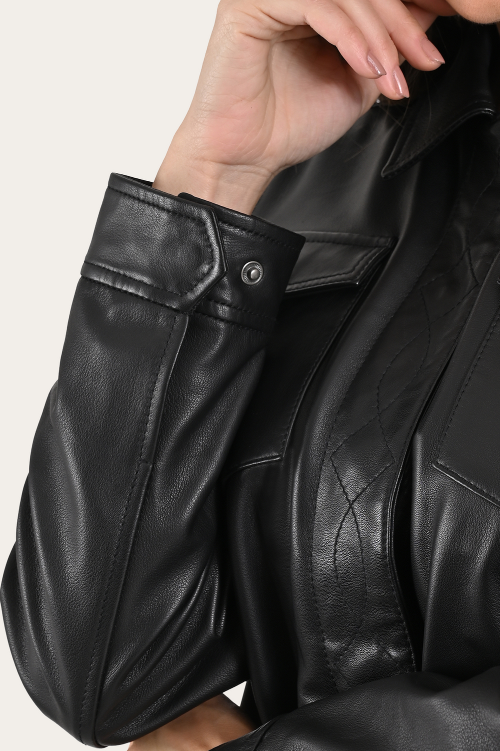 Black Bailor Shirt Jacket - Black