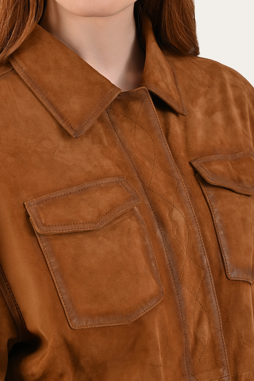Light Brown Avett Overshirt Jacket - Light Brown