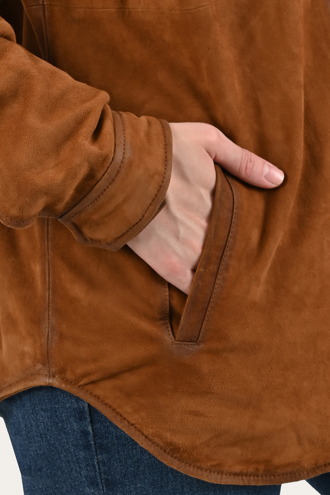Light Brown Avett Overshirt Jacket - Light Brown