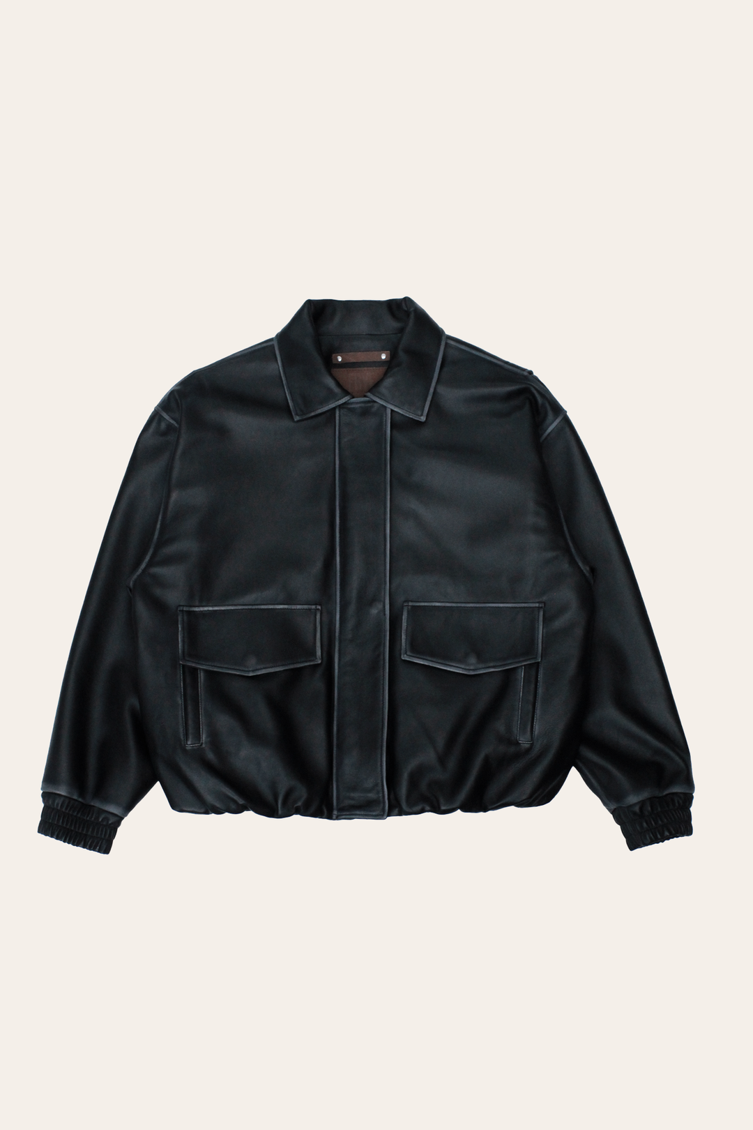 Black Harper Oversized Bomber - Black