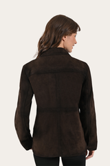 Dark Brown Avett Overshirt Jacket - Dark Brown
