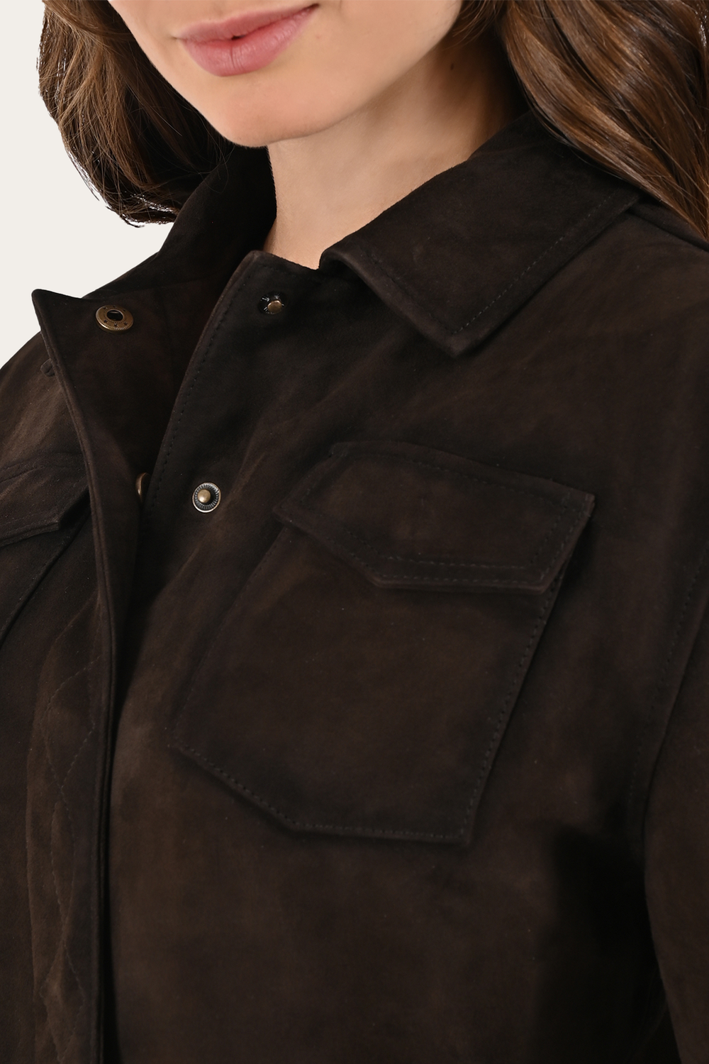 Dark Brown Avett Overshirt Jacket - Dark Brown