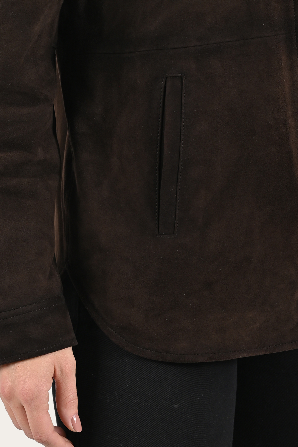 Dark Brown Avett Overshirt Jacket - Dark Brown