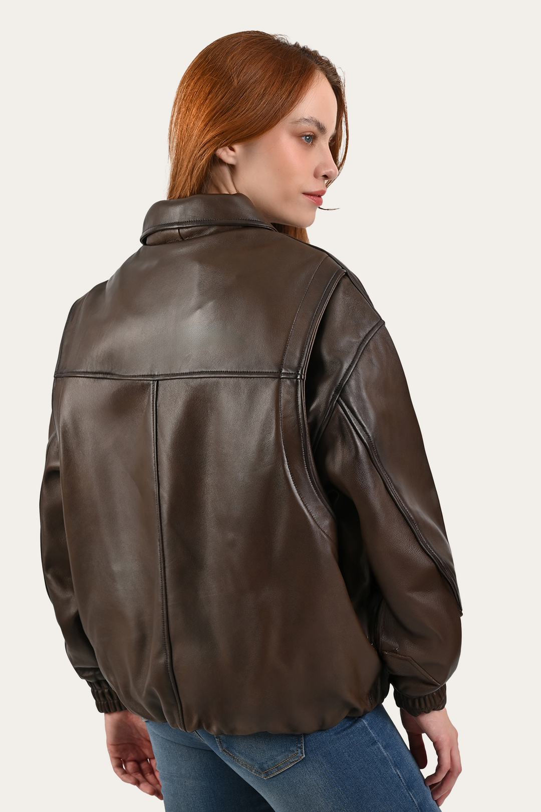 Tobacco Harper Oversized Bomber - Tobacco