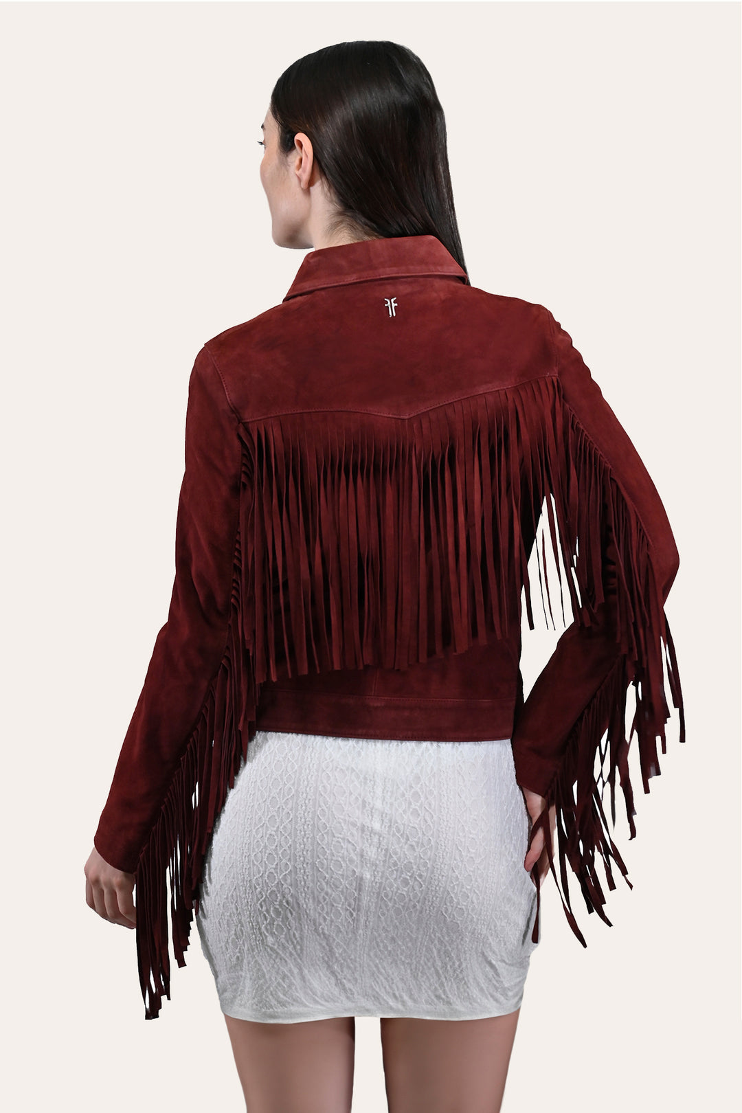 Women’s Oxblood Nash Trucker Suede Jacket - Oxblood