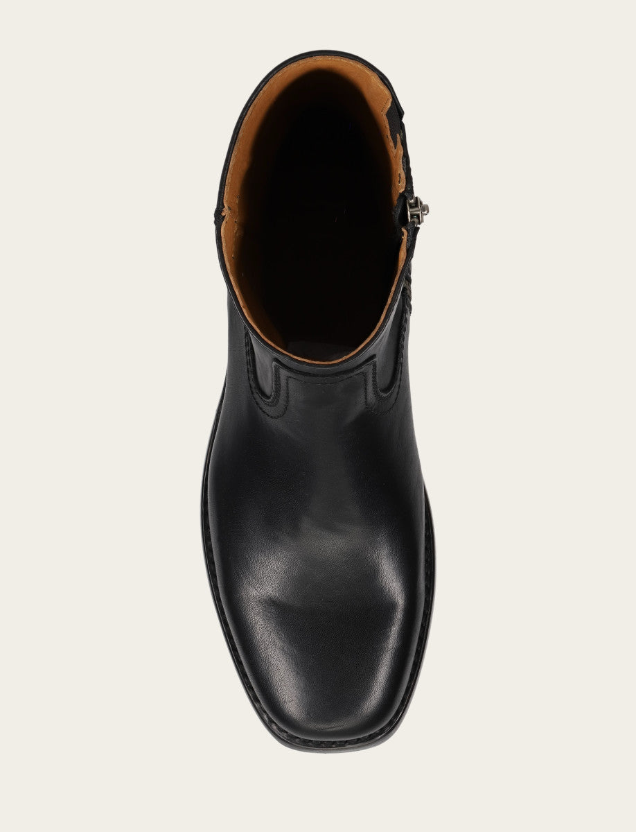 Men's Black Campus Inside Zip Boot - Black