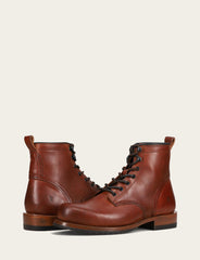 Men's Whiskey Hudson Workboot Plain Toe Boot - Whiskey
