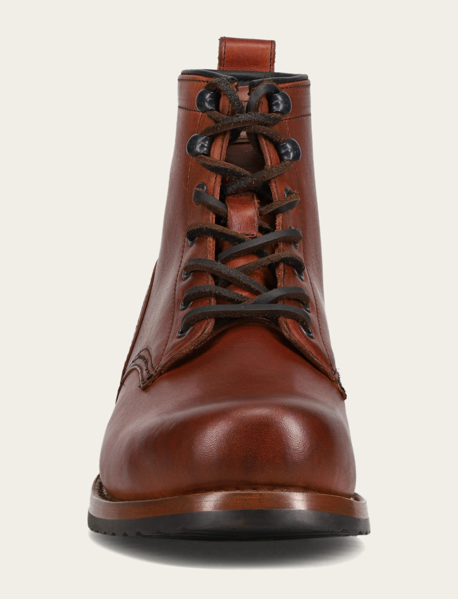 Men's Whiskey Hudson Workboot Plain Toe Boot - Whiskey