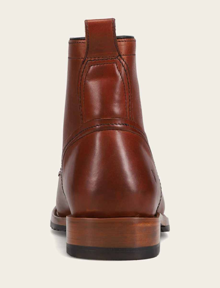 Men's Whiskey Hudson Workboot Plain Toe Boot - Whiskey