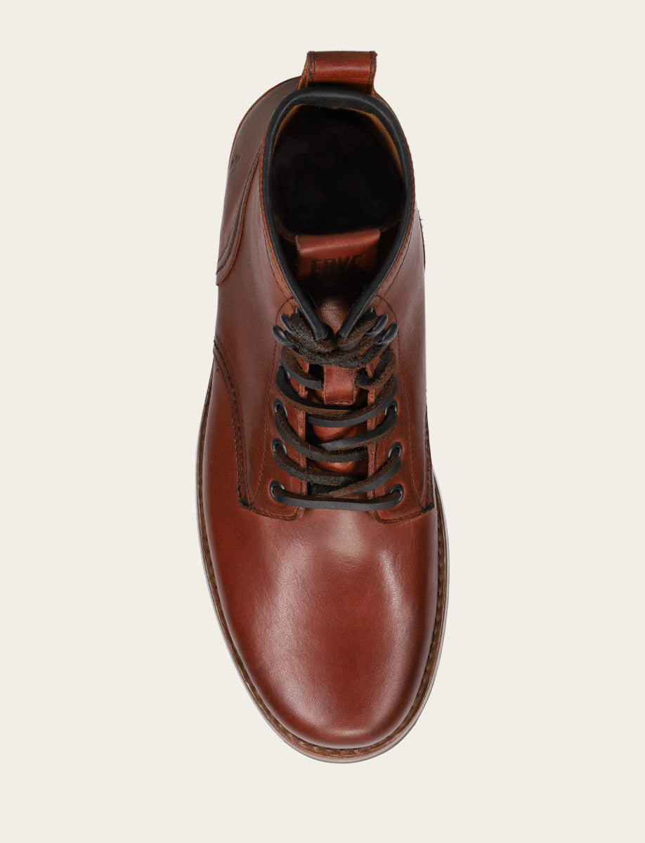 Men's Whiskey Hudson Workboot Plain Toe Boot - Whiskey
