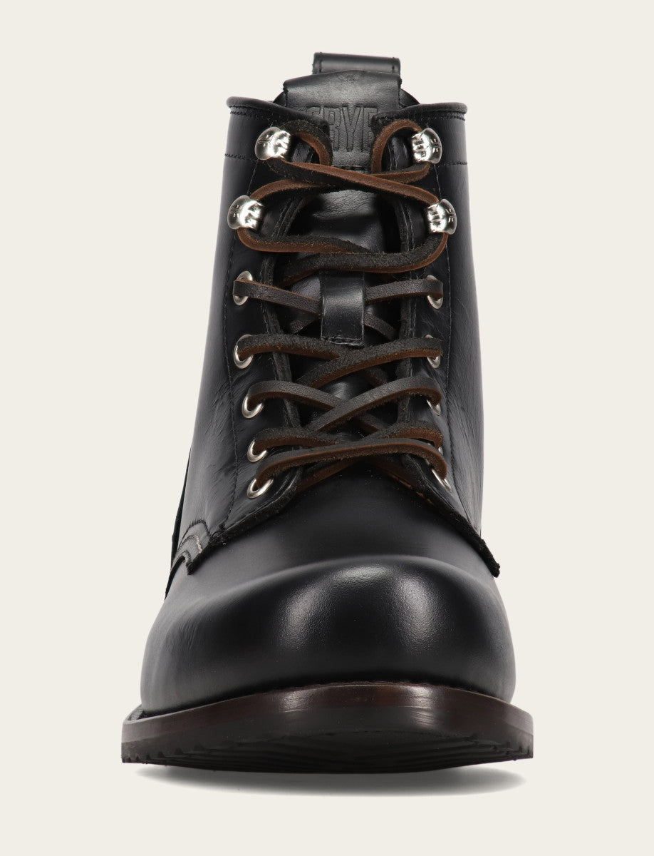 Men's Black Hudson Workboot Plain Toe - Black