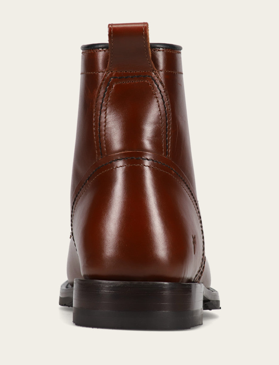 Men's Mahogany Hudson Workboot Plain Toe - Mahogany