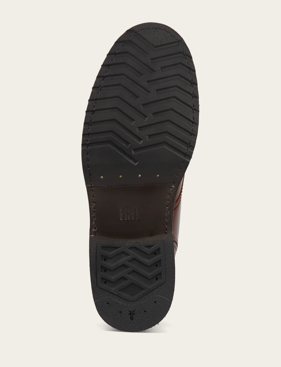 Men's Mahogany Hudson Workboot Plain Toe - Mahogany