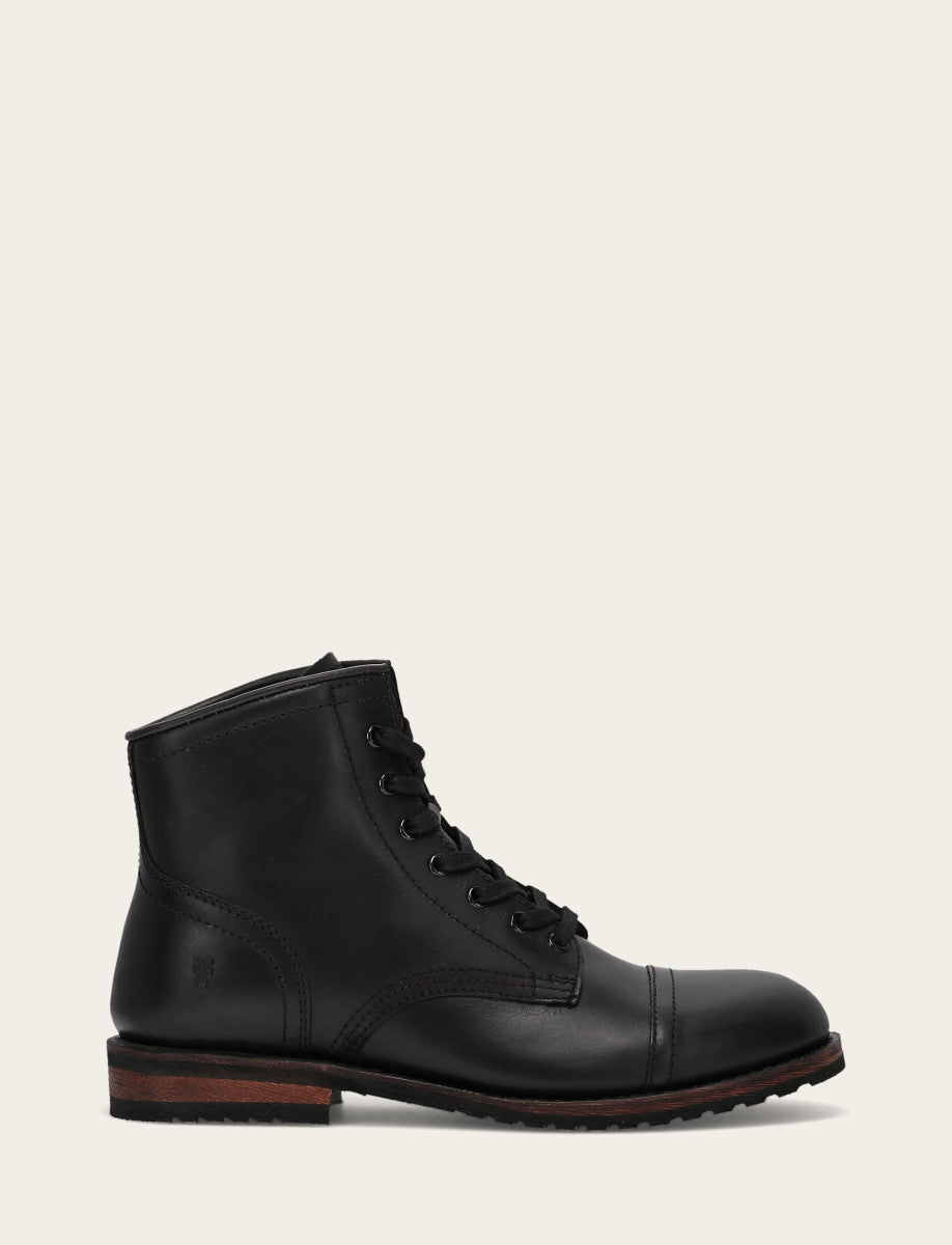 Men's Black Landon Midlace Boot - Black
