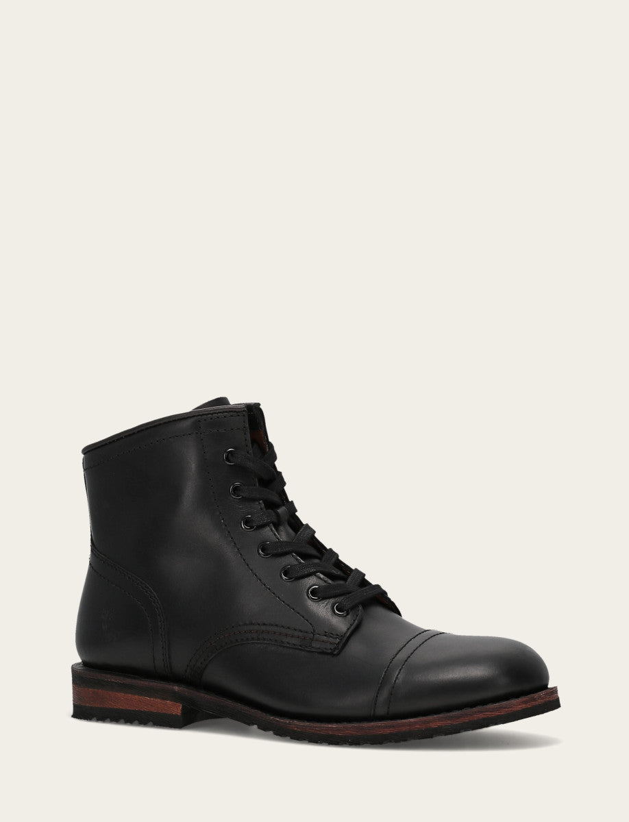 Men's Black Landon Midlace Boot - Black