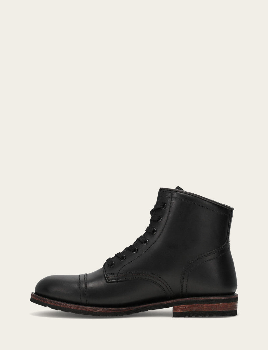 Men's Black Landon Midlace Boot - Black